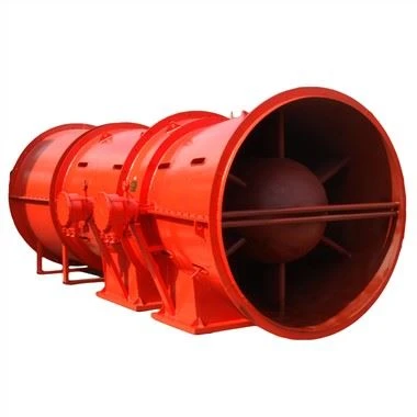 Ventilator cu flux axial al minei de aur